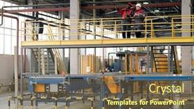  Presentation with coworkers - PPT theme enhanced with multi-ethnic-coworkers-in-protective background and a violet colored foreground