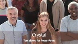  Presentation with ethnic group - Audience pleasing presentation theme consisting of multi-ethnic-group-of-different backdrop and a tawny brown colored foreground