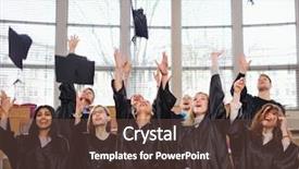  Presentation with multi ethnic group - Colorful presentation enhanced with multi ethnic group of graduated backdrop and a tawny brown colored foreground