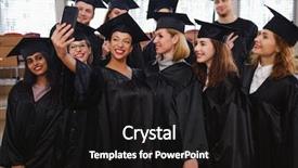  Presentation with multi ethnic group - PPT layouts featuring multi ethnic group of graduated background and a black colored foreground