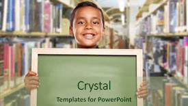 Presentation with chalk board - Amazing presentation design having multi ethnic kids - happy smiling hispanic boy holding backdrop and a mint green colored foreground