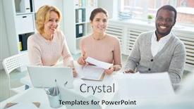  Presentation with statistic - Slide set featuring multi-ethnic team of financial managers analyzing statistic data while having working meeting at spacious open plan office african american man posing for photography background and a lemonade colored foreground