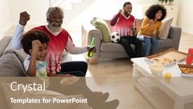  Presentation with multi sports - Audience pleasing PPT layouts consisting of multi-generation-african-american-family backdrop and a coral colored foreground