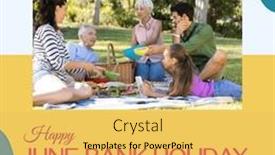  Presentation with multi culture - Presentation enhanced with multi-generation-family-enjoying-picnic and a yellow colored foreground