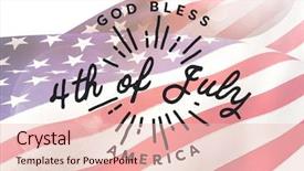  Presentation with american flag - Slide deck with multi national flags - grey fourth of july graphic background and a lemonade colored foreground