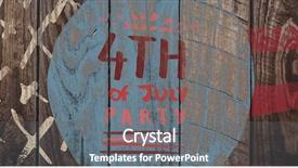  Presentation with 4th july - Colorful slide set enhanced with multi panels - digitally generated image of 4th backdrop and a gray colored foreground