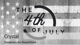  Presentation with wood panel - Beautiful PPT theme featuring multi panels - grey fourth of july graphic backdrop and a light gray colored foreground