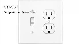  Presentation with outlet - Audience pleasing theme consisting of multi-power-combination-light-switch backdrop and a white colored foreground