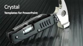  Presentation with purpose - Presentation theme consisting of multi-purpose hammers in glass background and a dark gray colored foreground