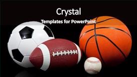  Presentation with sports balls - Cool new presentation with santa claus 3d image with work path backdrop and a lemonade colored foreground