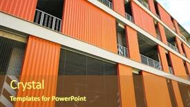  Presentation with car park - Colorful slides enhanced with multi-storey car park backdrop and a tawny brown colored foreground