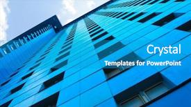  Presentation with residential - Slides having multi storied building - wall of a modern multistory background and a teal colored foreground