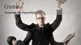  Presentation with story my life - Presentation theme with famous sheikh zayed mosque background and a teal colored foreground