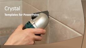  Presentation with multi - Slide deck having multi-tool removing the old background and a coral colored foreground