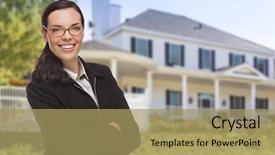  Presentation with custom - Amazing presentation theme having multiagent - attractive mixed race woman backdrop and a coral colored foreground