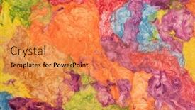  Presentation with multicolor - Presentation design featuring multicolor-amate-paper-manufactured background and a gold colored foreground