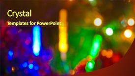  Presentation with blur bokeh of shop - Slide deck consisting of multicolor bokeh moving blur background background and a tawny brown colored foreground