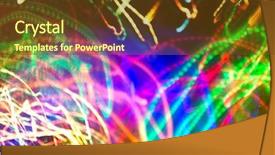  Presentation with blur bokeh of shop - Slide deck featuring multicolor bokeh moving blur background background and a tawny brown colored foreground