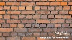  Presentation with multicolor - Beautiful presentation featuring multicolor brick wall background backdrop and a violet colored foreground