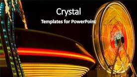  Presentation with multicolor - Beautiful slides featuring multicolor carnival rides in motion backdrop and a black colored foreground