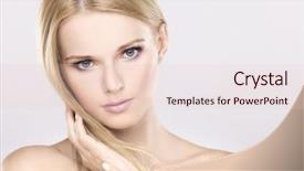  Presentation with multicolor - PPT theme featuring multicolor makeup isolated on white background and a lemonade colored foreground