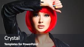  Presentation with bob hairstyle - Cool new slides with multicolor nails gorgeous and stunning backdrop and a dark gray colored foreground