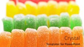  Presentation with multicolor - Presentation theme enhanced with multicolor-of-soft-candy-coated background and a gold colored foreground