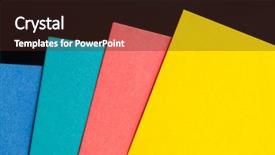  Presentation with multicolor - PPT layouts with multicolor paper backdrop background and a wine colored foreground