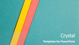  Presentation with multicolor - PPT theme having multicolor paper backdrop background and a teal colored foreground