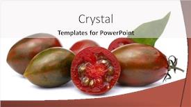  Presentation with multicolor - Presentation design featuring multicolor-red-green-tomato background and a white colored foreground