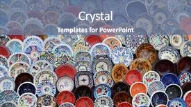  Presentation with multicolor - Theme having saif - multicolor sovenir earthenware in tunisian background and a ocean colored foreground