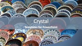  Presentation with multicolor - Slides enhanced with saif - multicolor sovenir earthenware in tunisian background and a seafoam green colored foreground