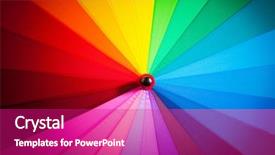  Presentation with gay pride colours spectrum abstract - PPT layouts having multicolored background of an umbrella background and a purple colored foreground