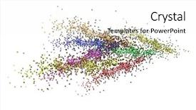  Presentation with chrome aluminium texture metal - Cool new PPT theme with multicolored dot metal glitter texture backdrop and a white colored foreground