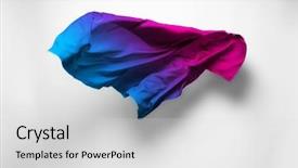  Presentation with soar - Audience pleasing PPT theme consisting of multicolored fabric flying high backdrop and a light gray colored foreground
