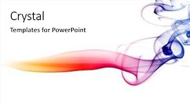  Presentation with smoke - Slides consisting of multicolored smoke natural abstract background background and a white colored foreground