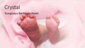  Presentation with baby s foot feet - Theme with multicultural babies - newborn baby feet background and a lemonade colored foreground