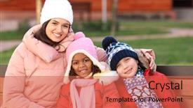  Presentation with child adoption - Slides consisting of  background and a  colored foreground