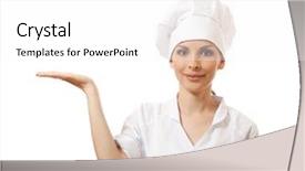  Presentation with cook chef - Cool new PPT theme with multicultural food - cook or chef showing backdrop and a  colored foreground