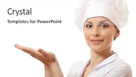  Presentation with cook chef - Amazing presentation theme having multicultural food - cook or chef showing backdrop and a  colored foreground