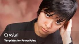  Presentation with multicultural kids - Cool new theme with multicultural kids - attractive ethic girl poses backdrop and a  colored foreground