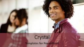  Presentation with african american women in computer - Amazing theme having multicultural people beauty - african american male with two backdrop and a tawny brown colored foreground