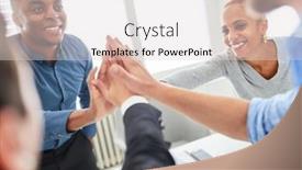  Presentation with multicultural - Beautiful slide deck featuring multicultural-start-up-team backdrop and a lemonade colored foreground