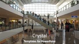  Presentation with elevators - Amazing presentation having multilevel-shopping-mall-with-elevators backdrop and a dark gray colored foreground