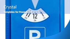  Presentation with multilingual - Audience pleasing slide deck consisting of multilingual-parking-disc-without-text backdrop and a teal colored foreground