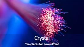  Presentation with fiber optic - Presentation theme with multimedia telecommunications - fiber optic cables background and a navy blue colored foreground