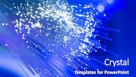  Presentation with fiber optics - Theme with multimedia telecommunications - fiber optics lights abstract background background and a cobalt blue colored foreground