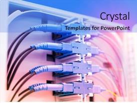 Multimodal Transport Fiber Optic Cable Connect PPT template 29 ...