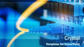  Presentation with multimodal - Audience pleasing slide set consisting of multimodal transport - fiber optical connect to communication backdrop and a ocean colored foreground