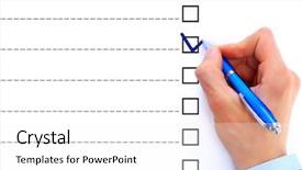  Presentation with administrative options - Presentation theme enhanced with multiple alternatives - hand choosing one of options background and a  colored foreground